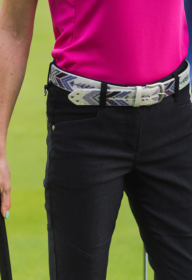 Perlengürtel Darts Silver