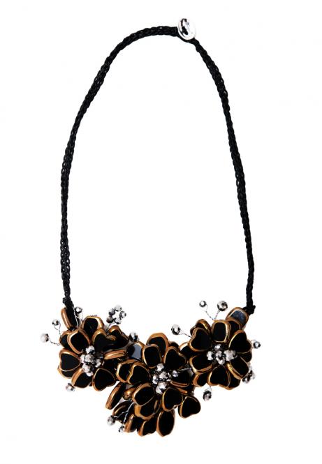 Boho Kette Manou black pepper